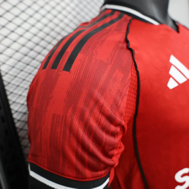 Camisa Manchester United Home 25/26  Jogador Adidas Masculina - Vermelho