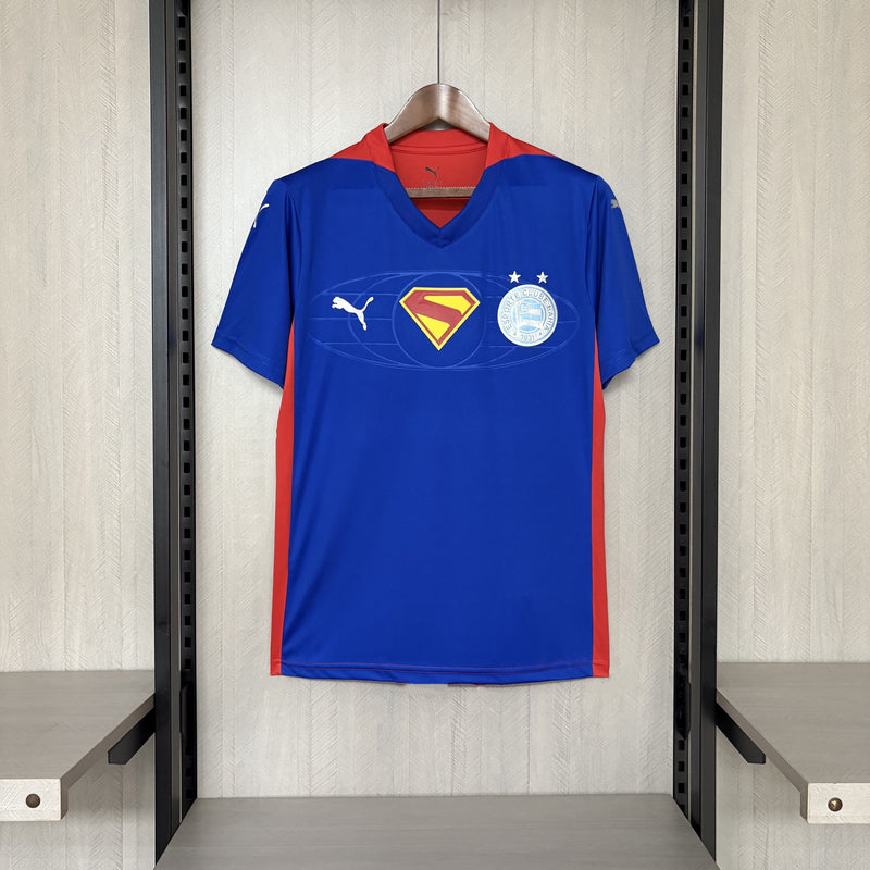 Camisa Superman 2025 Esporte Clube Bahia Azul e Vermelha Masculina