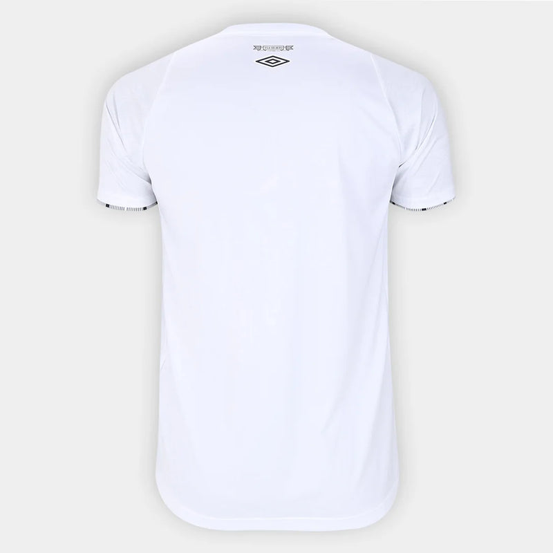 Camisa Santos I 2024  Torcedor Umbro Masculina - Branco+Preto