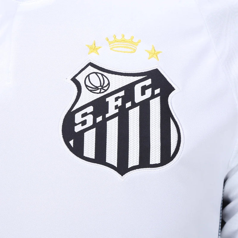 Camisa Santos I 2024  Torcedor Umbro Masculina - Branco+Preto