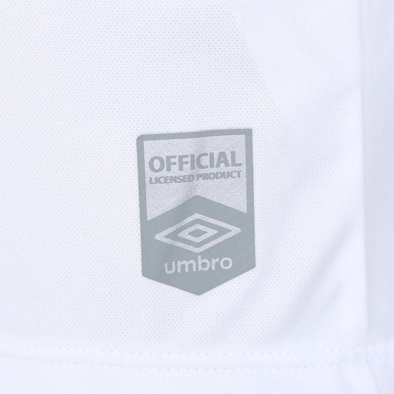 Camisa Santos I 2024  Torcedor Umbro Masculina - Branco+Preto