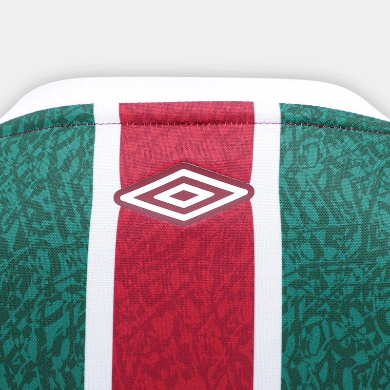 Camisa Fluminense I 24/25 s/n Torcedor Umbro Masculina - Verde+Branco