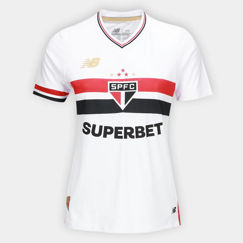 Camisa São Paulo Home Titular 25/26 - Feminina