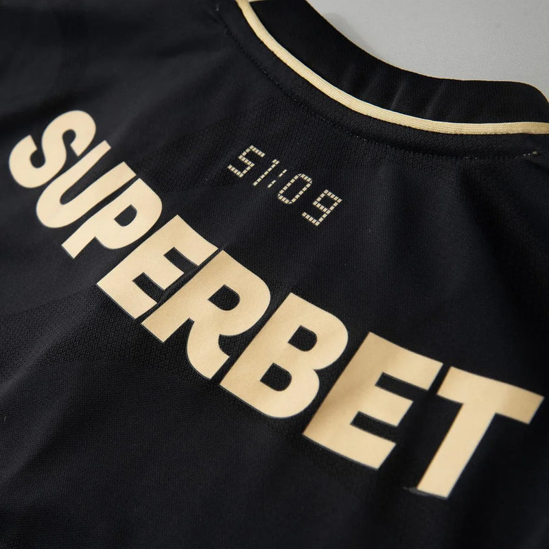 Camisa Jogador Comemorativa Spfc 2025 Feminina - Preto+Vermelho