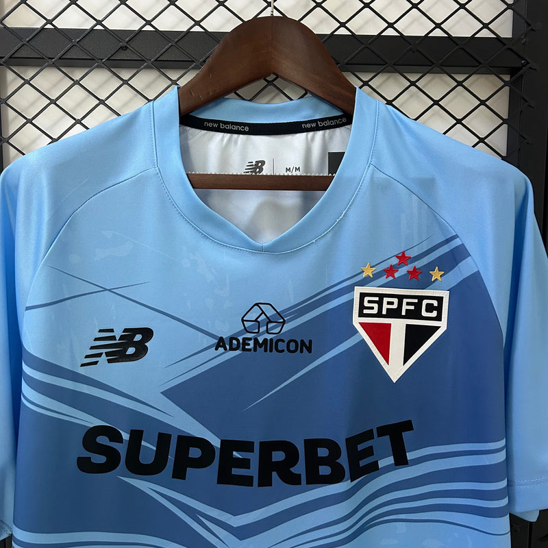 Camisa São Paulo 25/26  Goleiro New Balance Masculina - Azul Claro