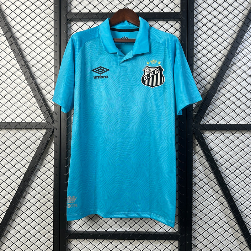 Camisa Santos 25/26 N. 10 Neymar Jr. Torcedor Edição Especial  Masculina - Azul+Preto