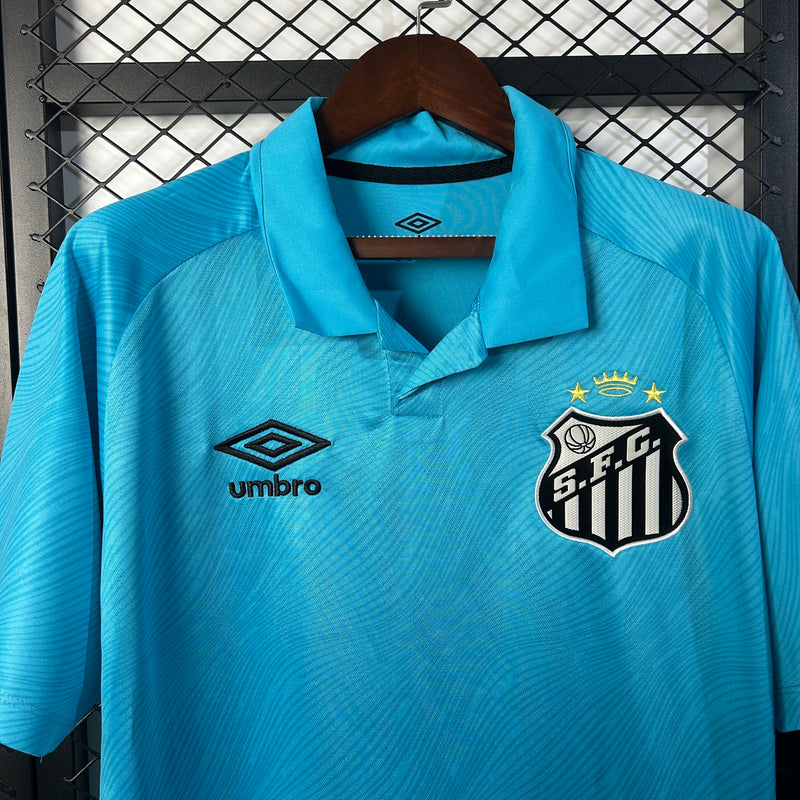 Camisa Santos 25/26 N. 10 Neymar Jr. Torcedor Edição Especial  Masculina - Azul+Preto