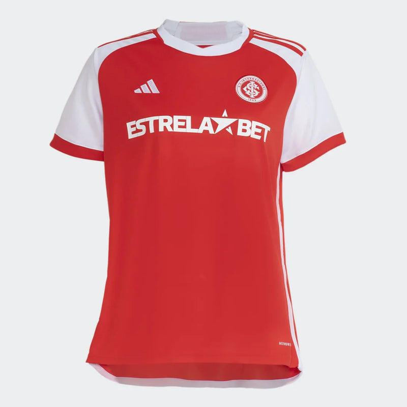 Camisa Internacional I 24/25  Torcedor Feminina - Vermelho+Branco