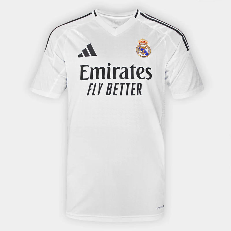Camisa Real Madrid Home 24/25 Torcedor Adidas Masculina - Branco