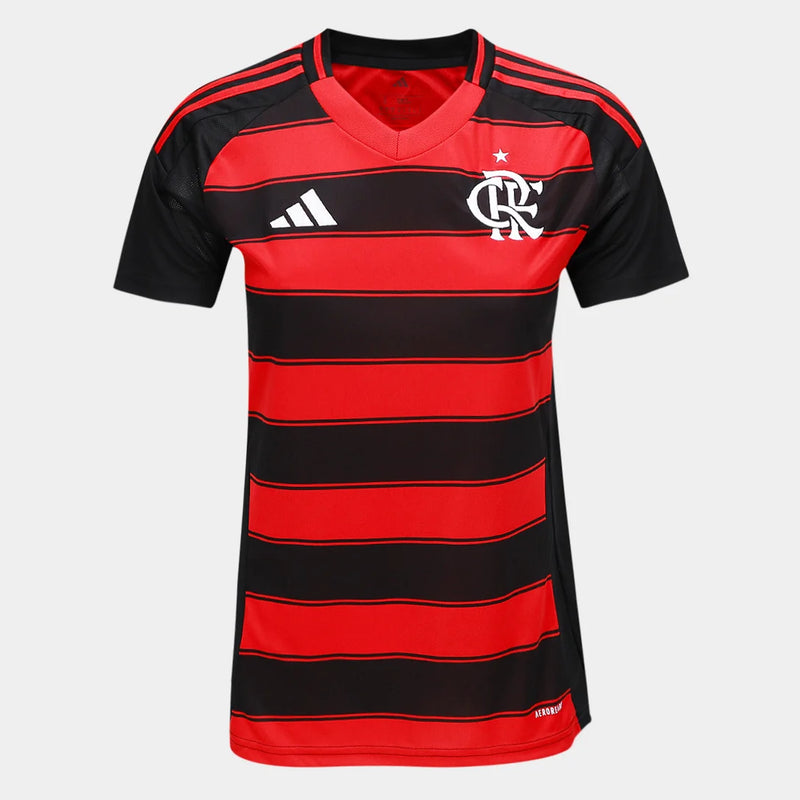 Camisa Flamengo I 25/26 s/n Torcedor Feminina - Preto