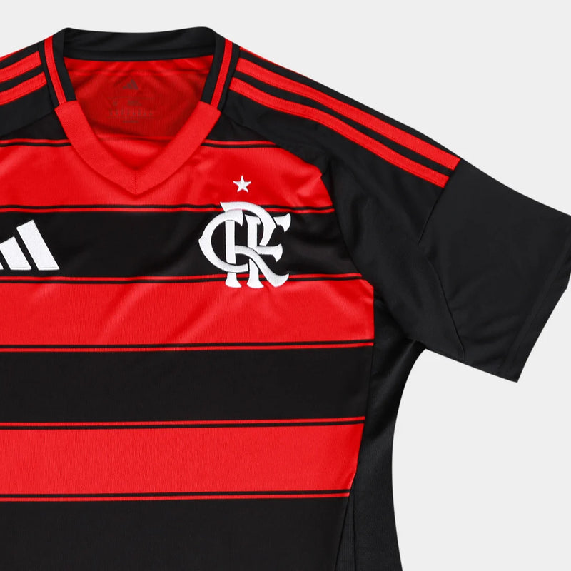Camisa Flamengo I 25/26 s/n Torcedor Feminina - Preto