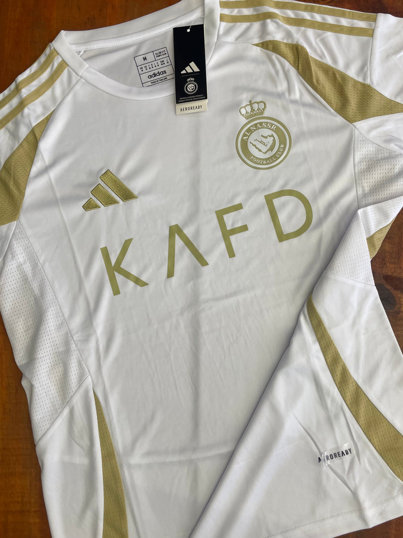 Camisa Al-Nassr III 2024/25 Torcedor Masculina - Branca e Dourada