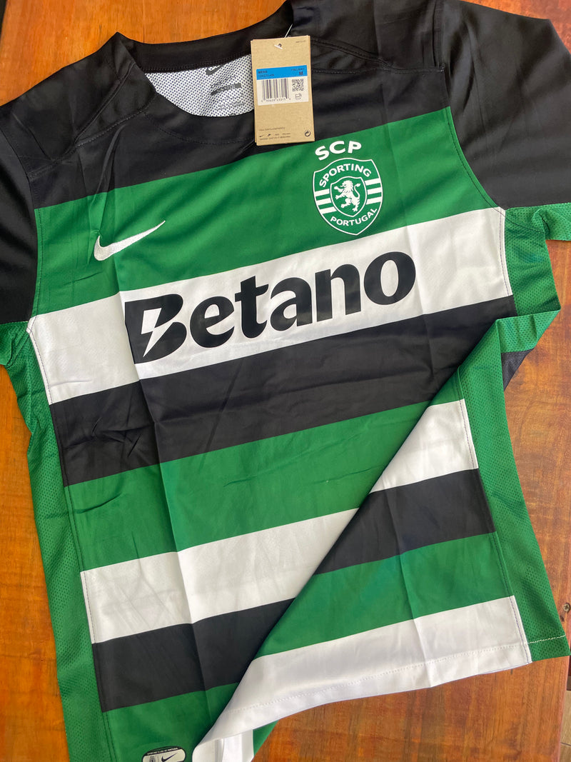 Camisa Sporting Portugal I 2024/2025 Preta e Verde