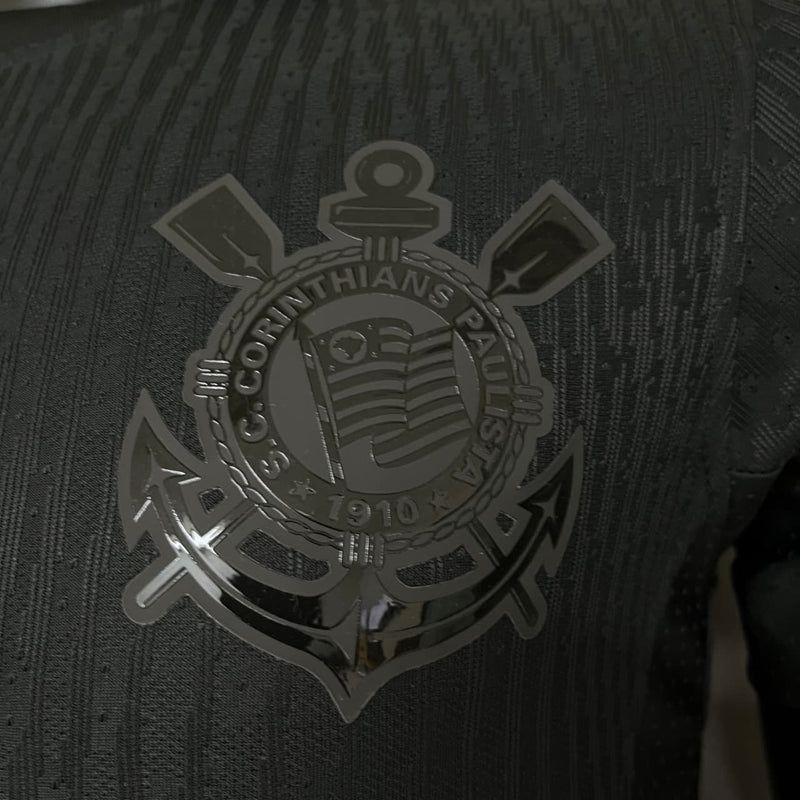 Camisa Corinthians All Black  2024/25 Jogador Pro Masculino
