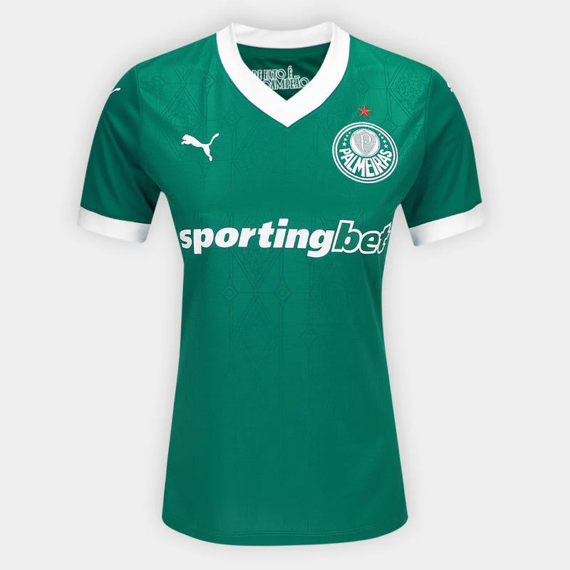 Camisa Palmeiras I 25/26 s/n Torcedor Puma Feminina - Verde