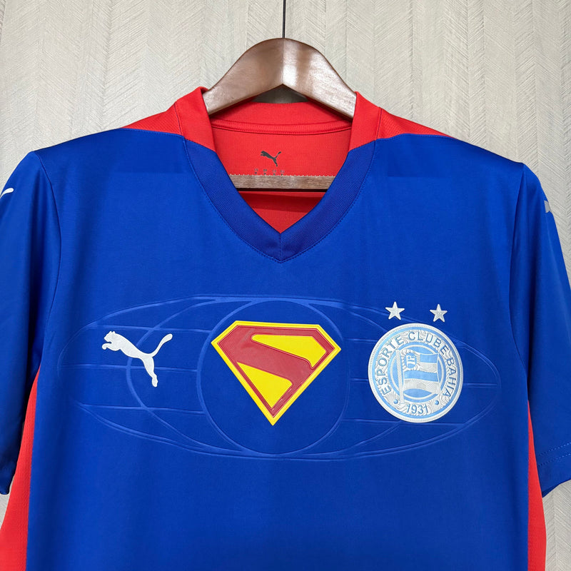 Camisa Superman 2025 Esporte Clube Bahia Azul e Vermelha Masculina