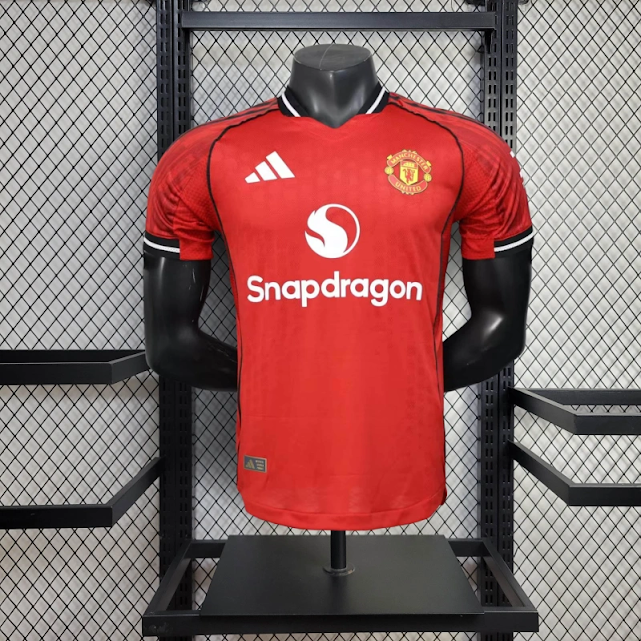 Camisa Manchester United Home 25/26  Jogador Adidas Masculina - Vermelho