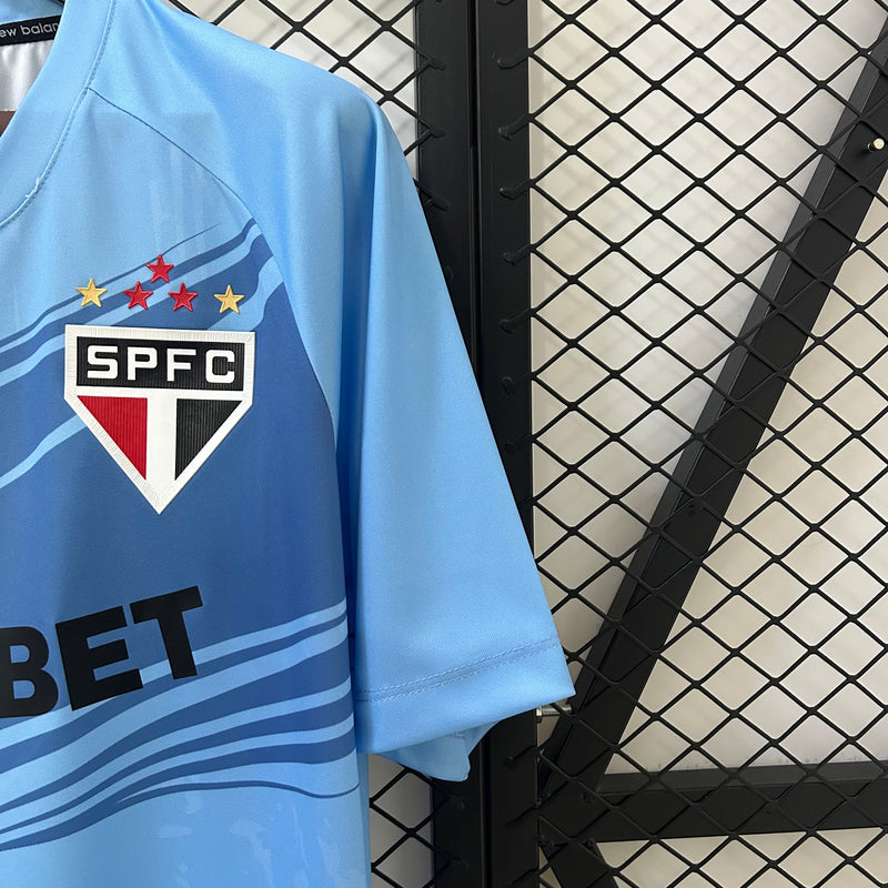 Camisa São Paulo 25/26  Goleiro New Balance Masculina - Azul Claro